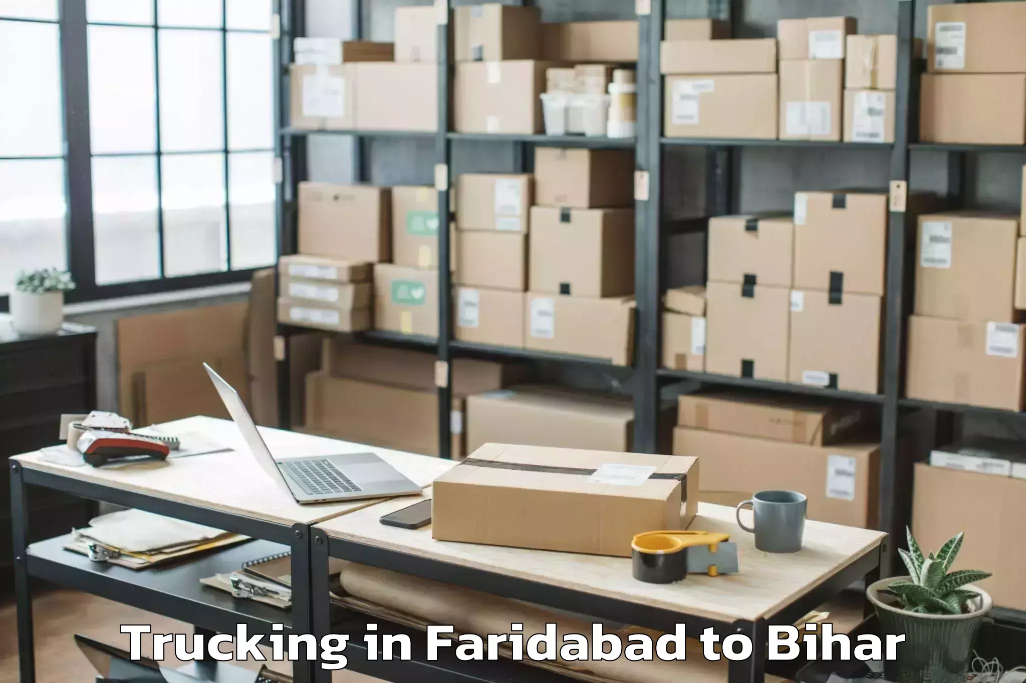 Book Faridabad to Kharagwara Trucking Online